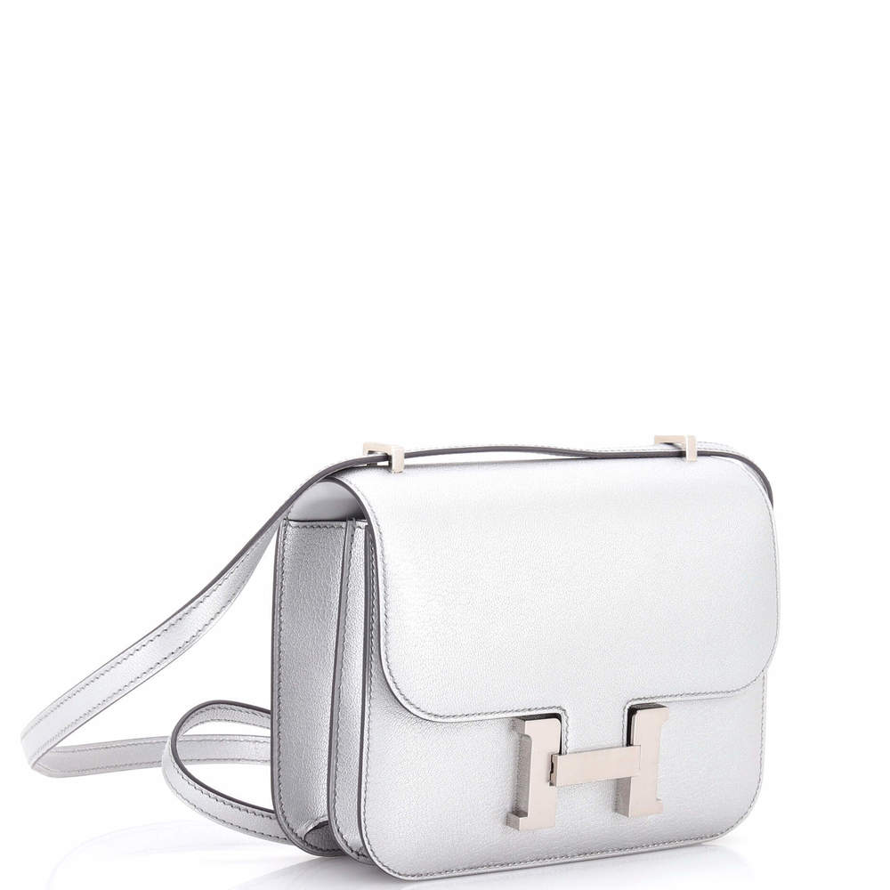 Hermes 18 Constance NM Bag Metallic Chevre Chamkilight - Picture 2 of 6